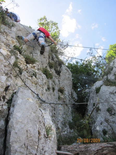 Nicole a passé le pont de singe