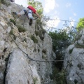 Nicole a passé le pont de singe